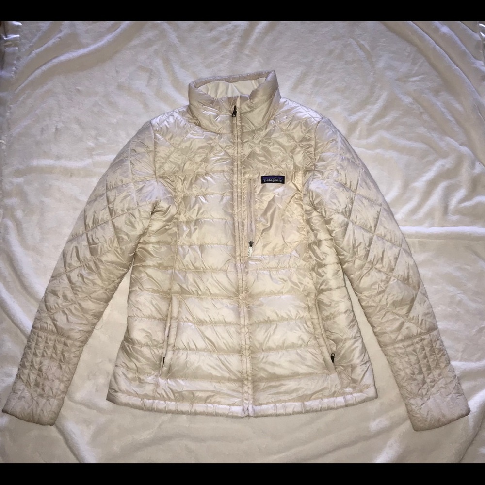Women White Patagonia Puffer Jacket